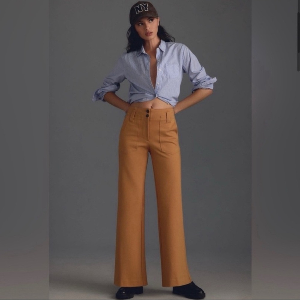 NWT Anthropologie - Naomi Ponte Wide-Leg Flare Pants by Maeve
